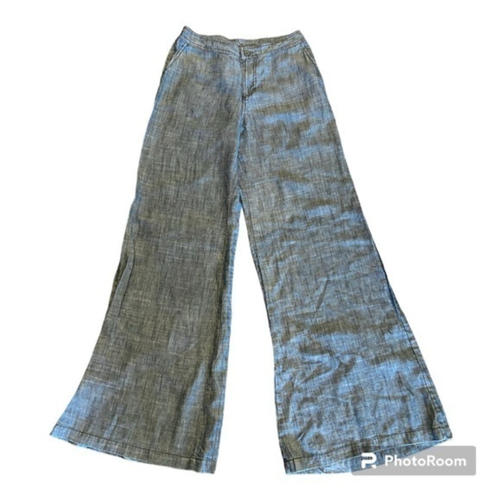 Michael Stars chambray wide leg trouser pants small